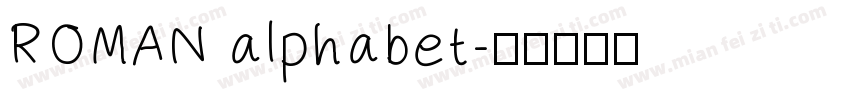 ROMAN alphabet字体转换